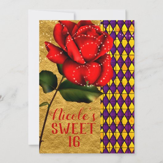 Roos Sweet 16 Kaart (Voorkant)