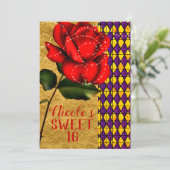 Roos Sweet 16 Kaart (Staand voorkant)