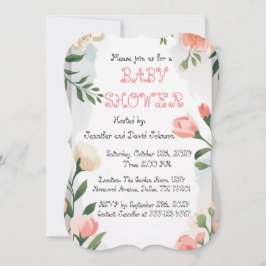 Roos Sweet Floral Baby shower Kaart