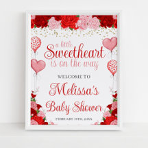 Roos Sweetheart Balloon Valentijn Meisje Baby show