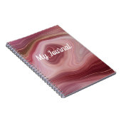 Roos Swirled Journal Notitieboek (Rechterzijde)