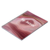 Roos Swirled Journal Notitieboek (Linkerzijde)