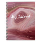 Roos Swirled Journal Notitieboek (Voorkant)