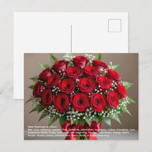 Roos Symboliek Briefkaart (Voorkant / Achterkant)