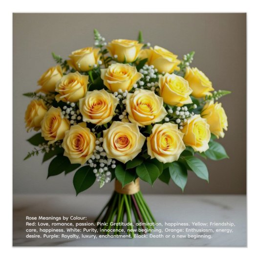 Roos Symboliek Perfect Poster (Voorkant)