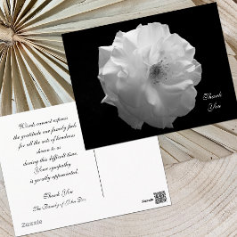 Roos sympathie dank u Briefkaart