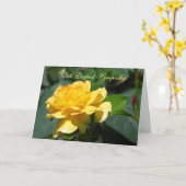 Roos Sympathie Wenskaart Kaart (Gele Bloem)