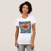 Roos T-shirt schilderij (Voorkant volledig)