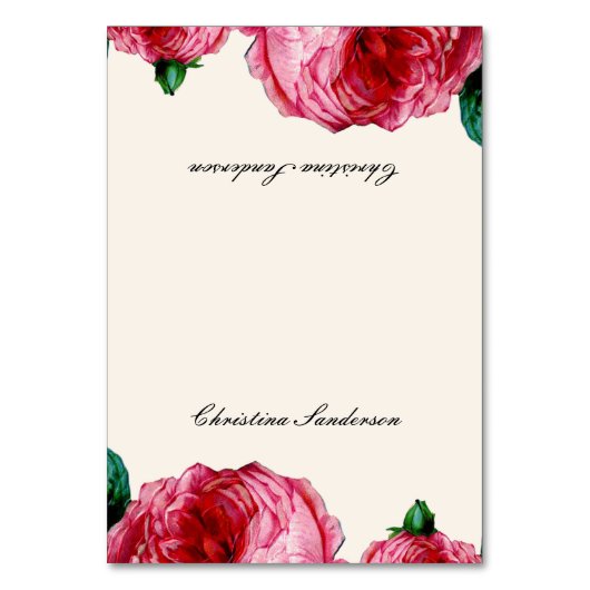  Roos Tabelnaam Kaarten (Voorkant)