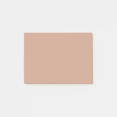 Roos Tan Solid Color Post-it® Notes (Voorkant)