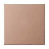 Roos Tan Solid Color Tegeltje (Voorkant)
