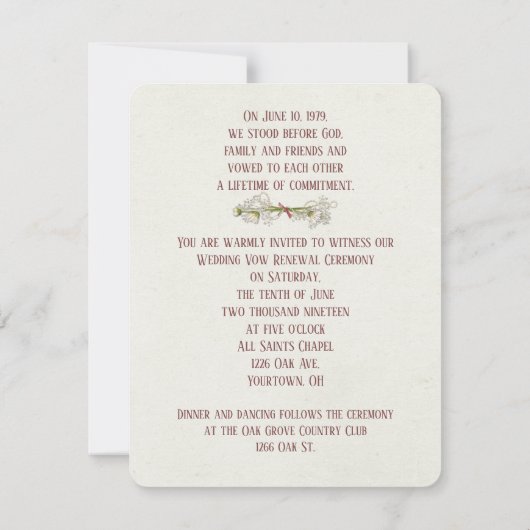  Roos Tapesttextuur Kaart (Achterkant)