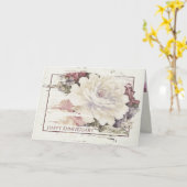 roos tapijt patroon in lijst kaart (Gele Bloem)