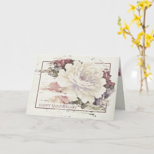  roos tapijt patroon in lijst kaart (Gele Bloem)