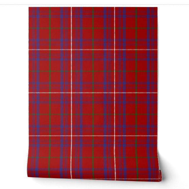 Roos Tartan Plaid Schotse Clan Behang (Afrollen)