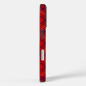Roos tartan red blue plaid Case-Mate iPhone case (Achterkant / Rechts)