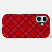 Roos tartan red blue plaid Case-Mate iPhone case (Achterkant (horizontaal))