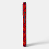 Roos tartan red blue plaid Case-Mate iPhone case (Achterkant / Links)