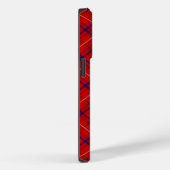 Roos tartan red blue plaid Case-Mate iPhone case (Achterkant / Rechts)