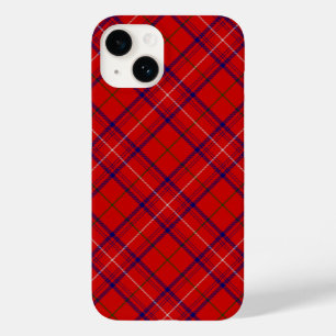 Roos tartan red blue plaid Case-Mate iPhone 14 hoesje