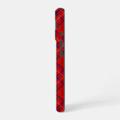 Roos tartan rood blauw geruit iPhone 16 hoesje (Linkerkant)