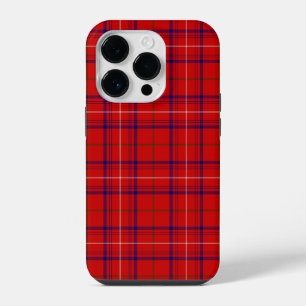Roos tartan rood blauw geruit iPhone 14 plus hoesje