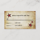 Roos Tattoo aangepaste RSVP Afsprakenkaartje (Achterkant)