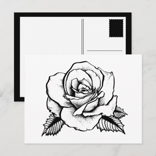 roos tattoo briefkaart (Voorkant / Achterkant)