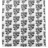 Roos Tattoo Elegantie Douchegordijn (Voorkant)