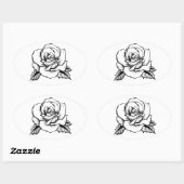 roos tattoo ovale sticker (Vel)