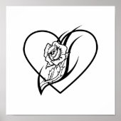Roos Tattoo Poster (Voorkant)