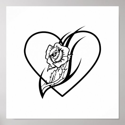 Roos Tattoo Poster (Voorkant)