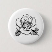 roos tattoo ronde button 5,7 cm (Voorkant)