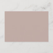 Roos Taupe Calligrafie Advies & Wensen Kaart (Achterkant)