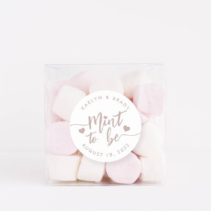 Roos Taupe   Gepersonaliseerde weddenschap Ronde Sticker