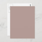  Roos Taupe Pink Earthtone Sjabloon Kleur Briefkaart (Voorkant / Achterkant)