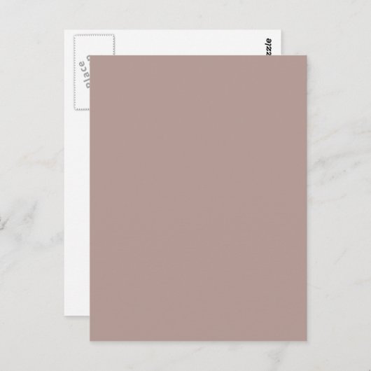  Roos Taupe Pink Earthtone Sjabloon Kleur Briefkaart (Voorkant / Achterkant)