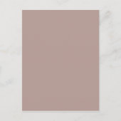  Roos Taupe Pink Earthtone Sjabloon Kleur Briefkaart (Voorkant)