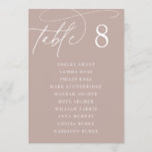 Roos Taupe | Tabelnummer + gastnamen (Achterkant)