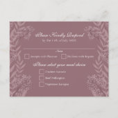 Roos Taupe Wedding  Botanisch Feestdagenkaart (Voorkant)