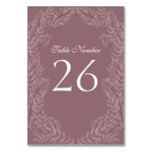 Roos Taupe Wedding  Botanisch Kaart (Voorkant)