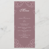 Roos Taupe Wedding Botanisch Menu (Voorkant)