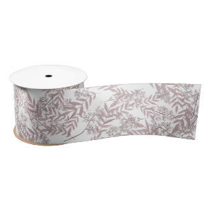 Roos Taupe Wedding  Botanisch Satijnen Lint