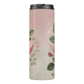 Roos Tea Design AI kunst Thermosbeker (Achterkant)