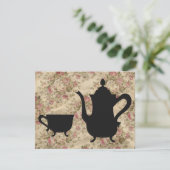  Roos Tea-partij Kaart (Staand voorkant)