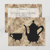  Roos Tea-partij Kaart (Voorkant / Achterkant)