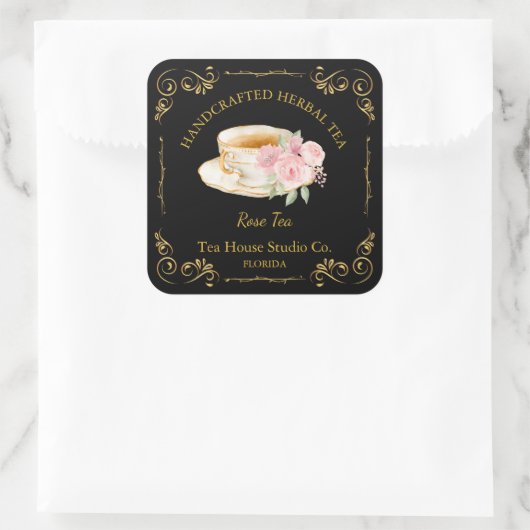  Roos Tea Square Label (Tas)