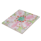 Roos tegel tegeltje (Zijkant)