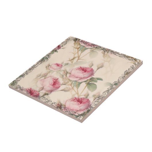 Roos Tegeltje (Zijkant)