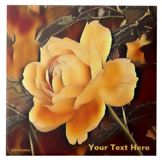 Roos Tegeltje (Voorkant)